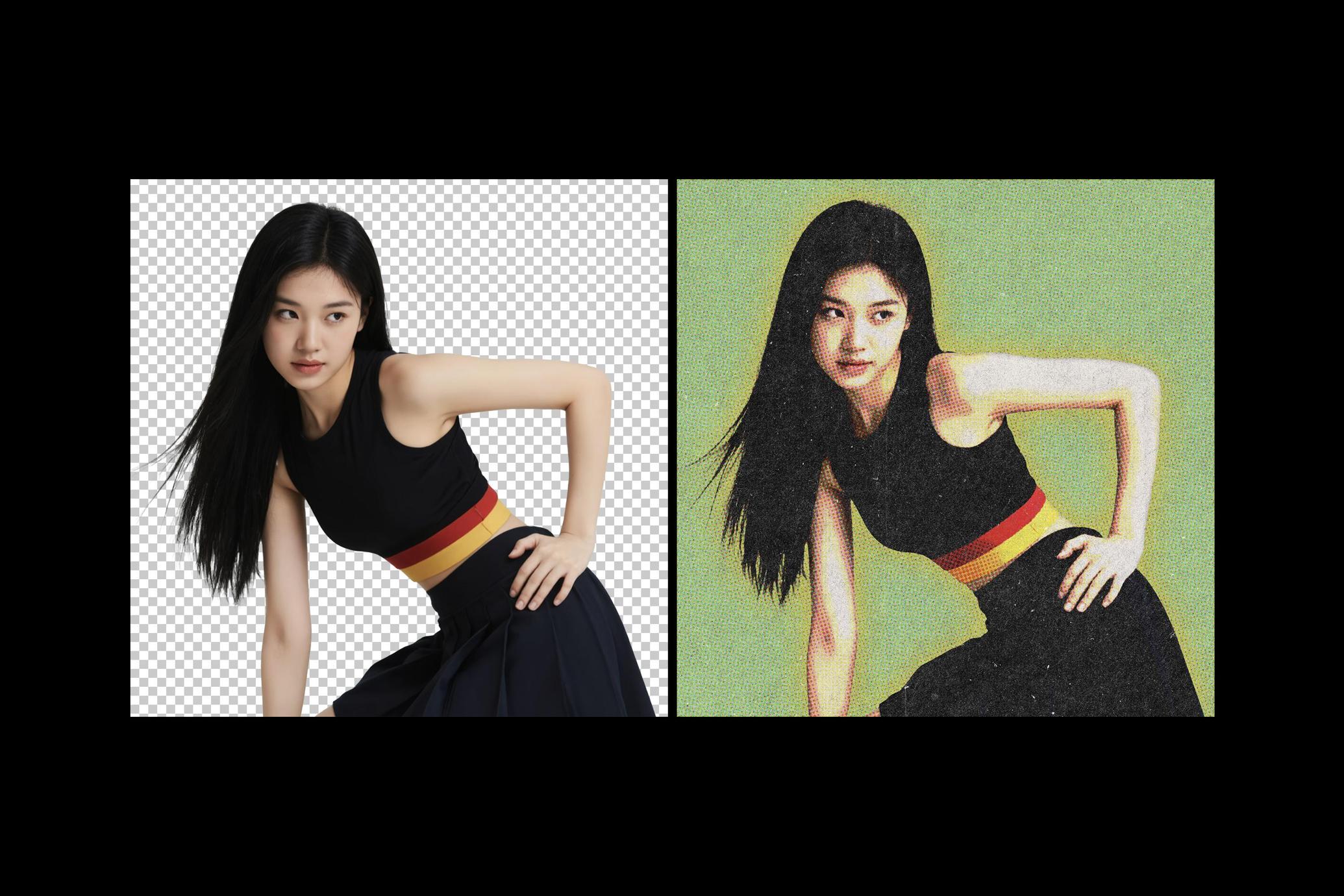 Retro Magazine Photo Effect