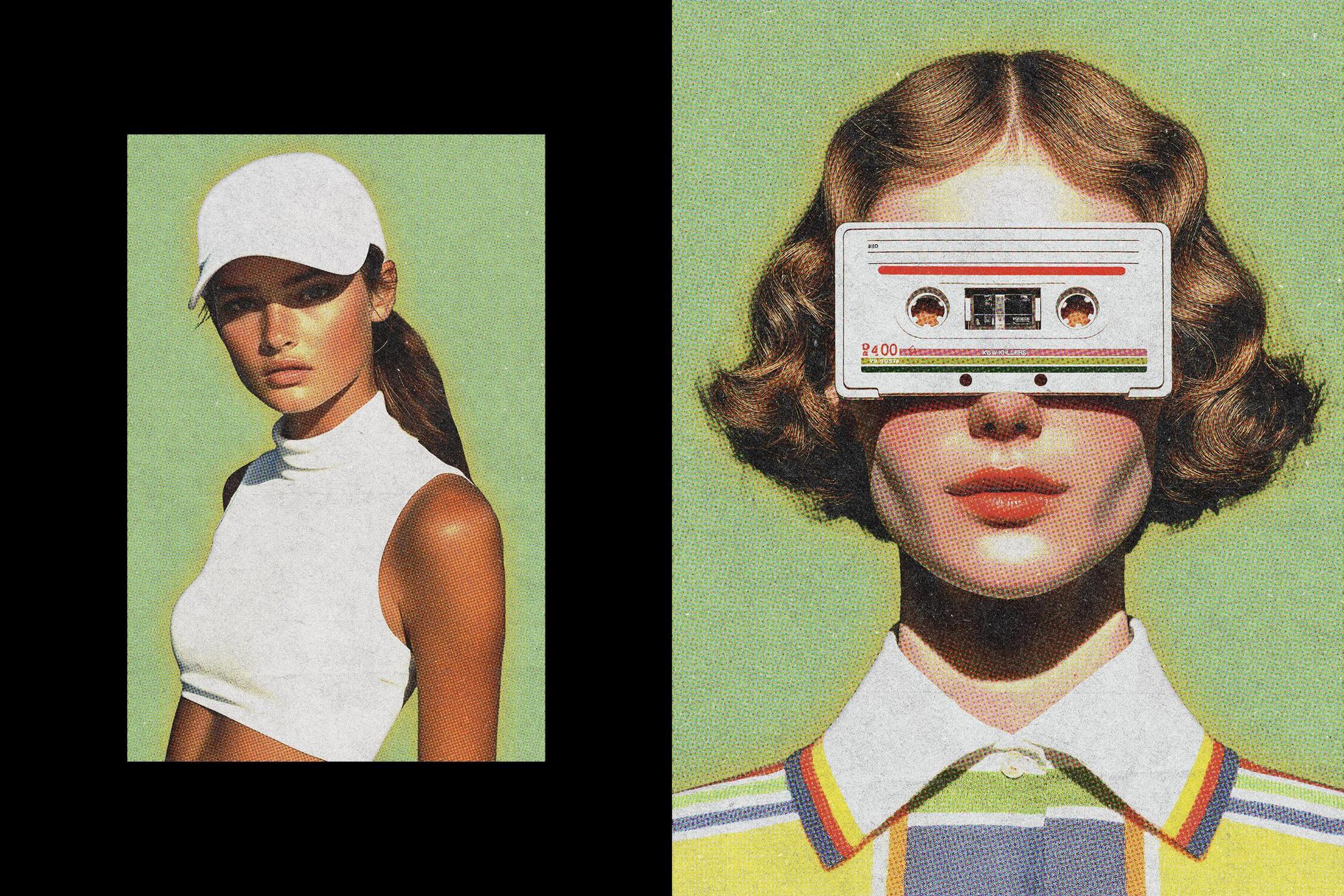 Retro Magazine Photo Effect