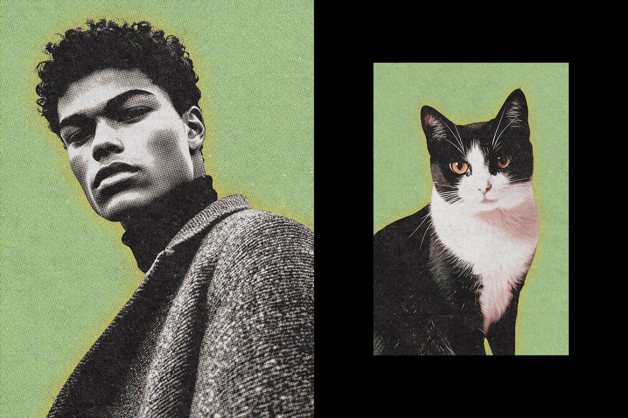 Retro Magazine Photo Effect
