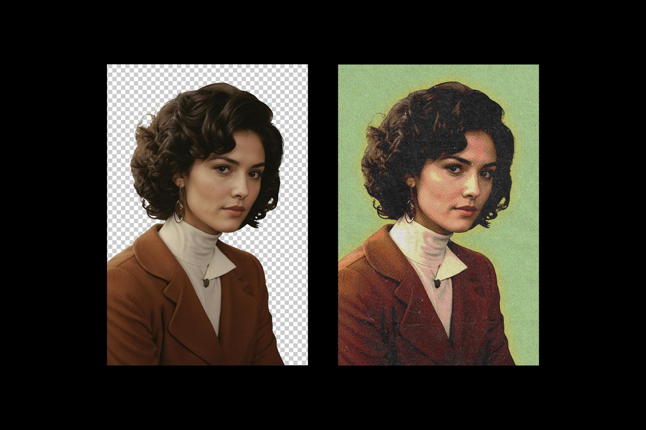 Retro Magazine Photo Effect