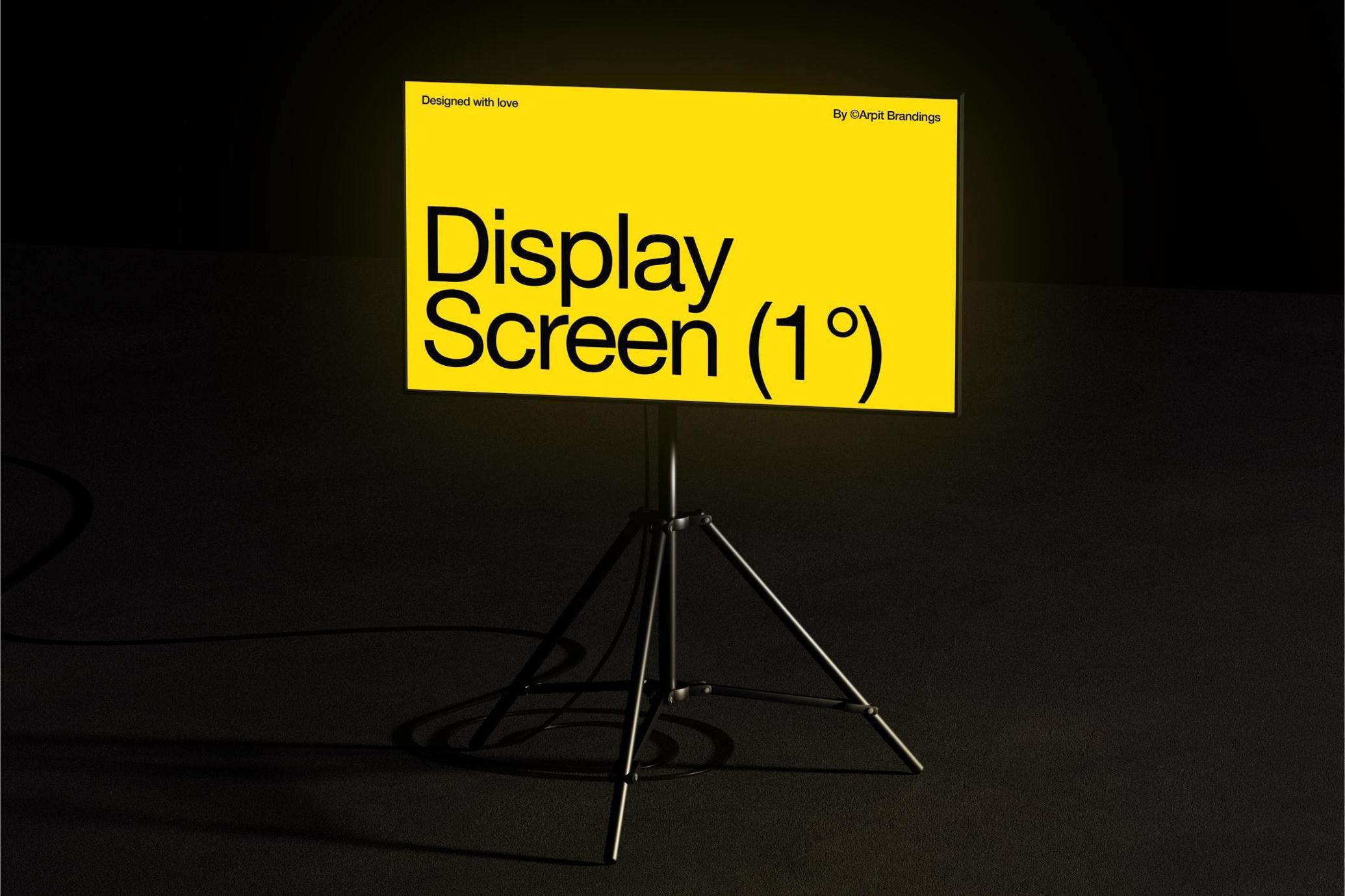 Display Screen Mockup