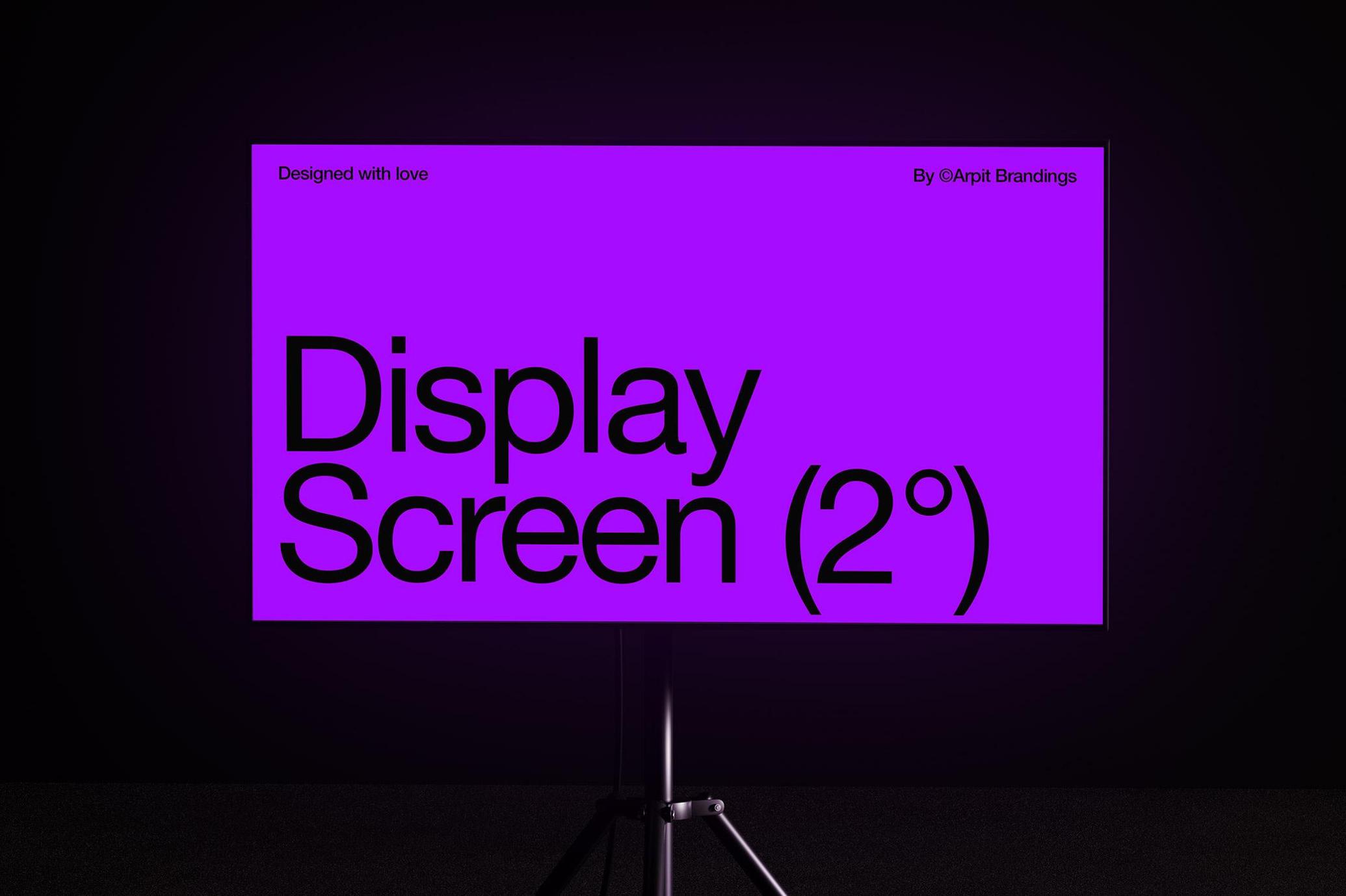 Display Screen Mockup