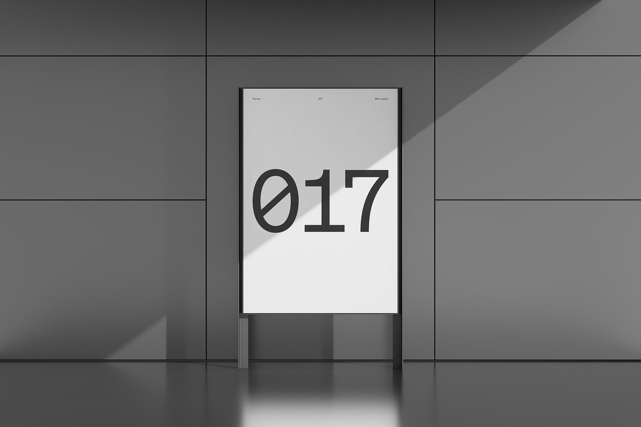 Signboard Poster Mockup