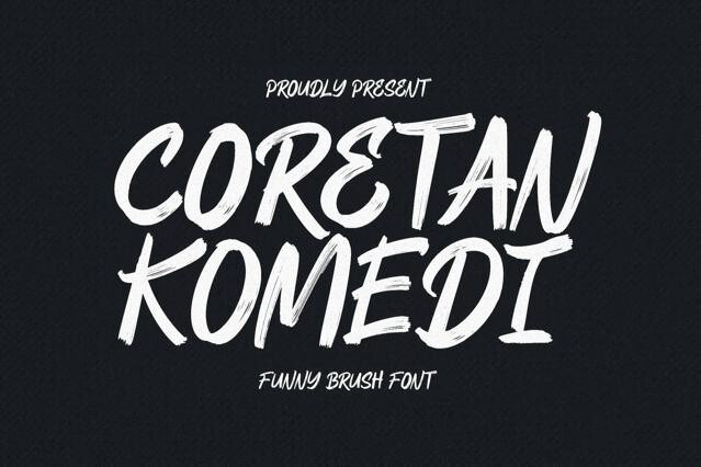 Coretan Komedi — Funny Brush Font