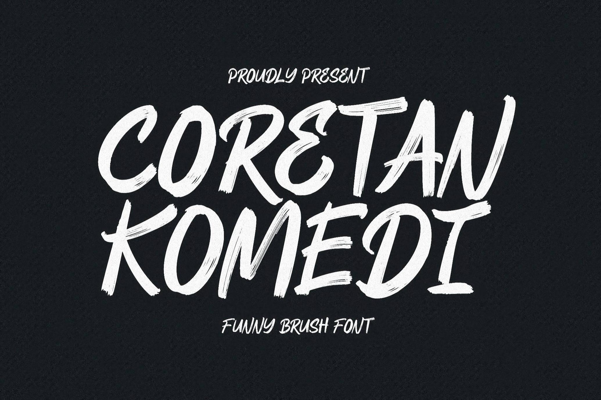 Coretan Komedi — Funny Brush Font