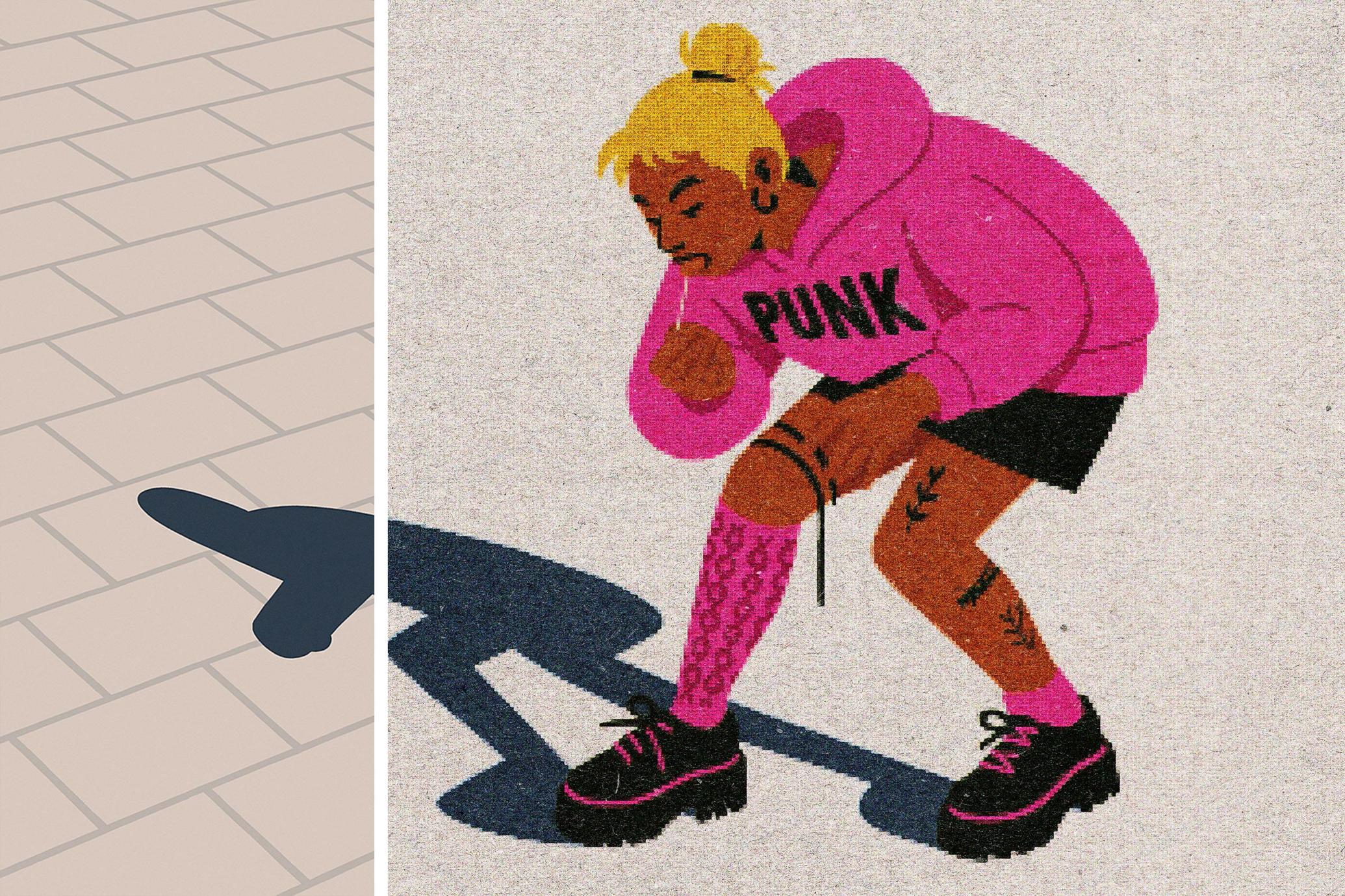 Square Print Design Effect
