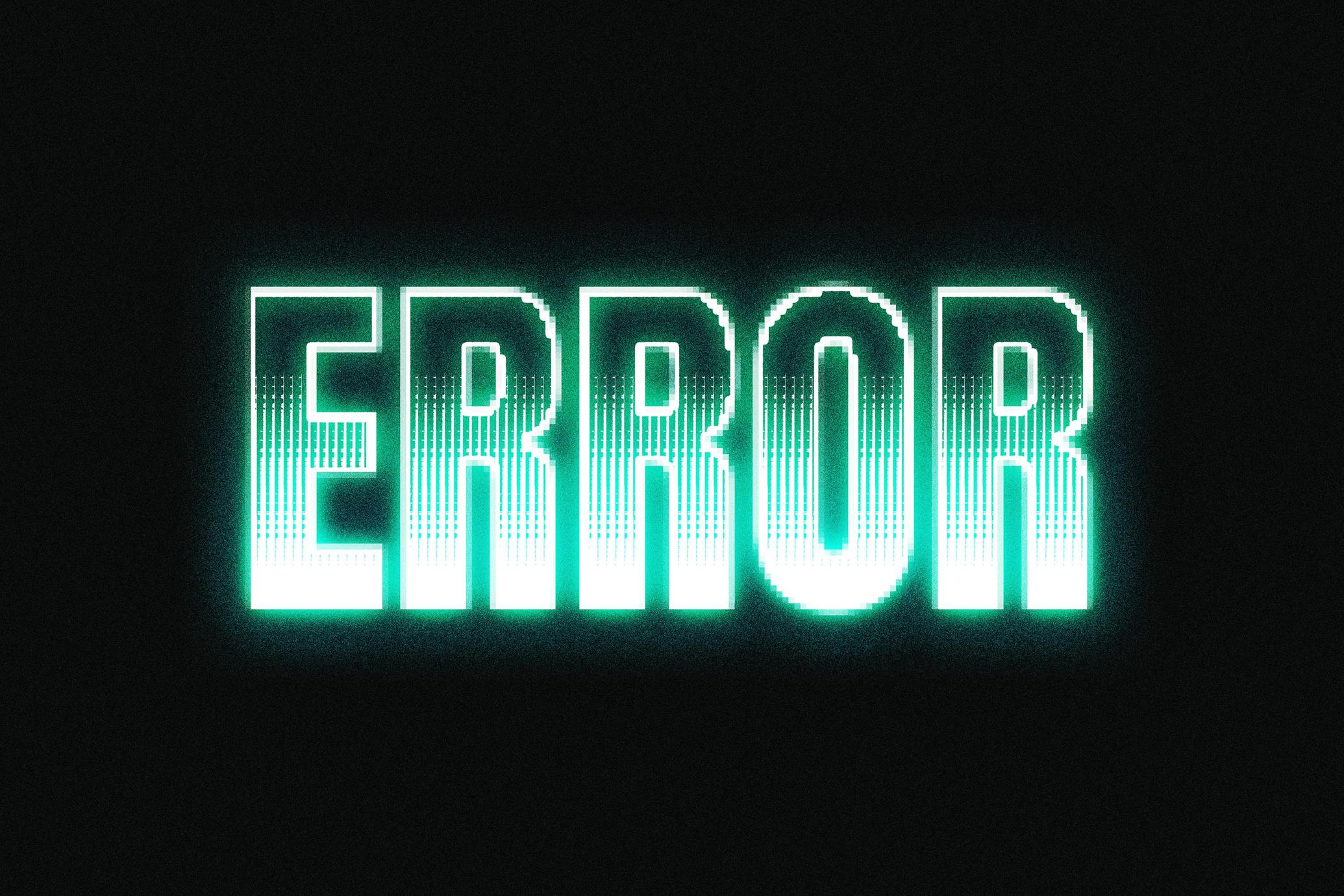 Retro Screen Text & Logo Effect