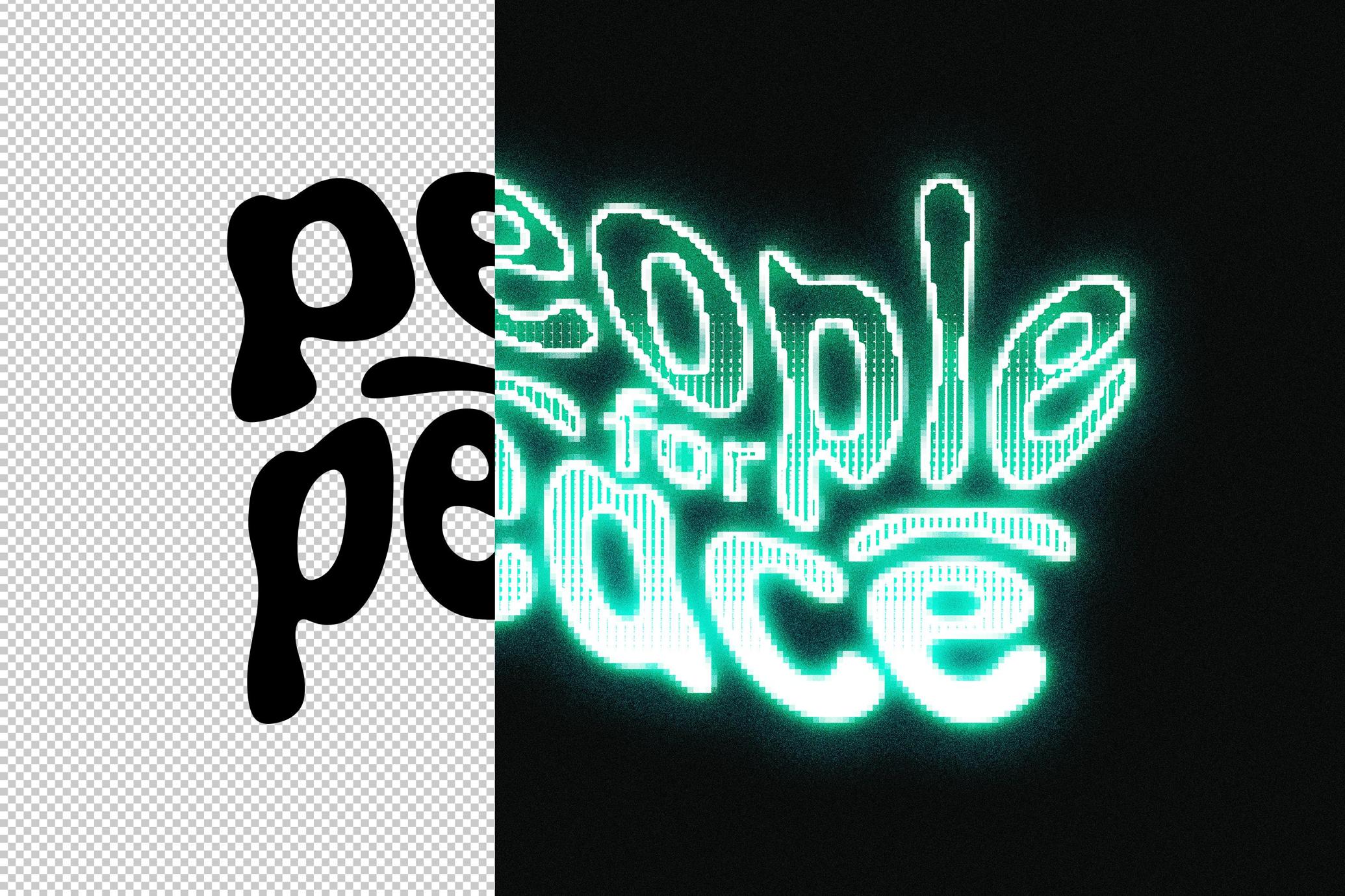 Retro Screen Text & Logo Effect