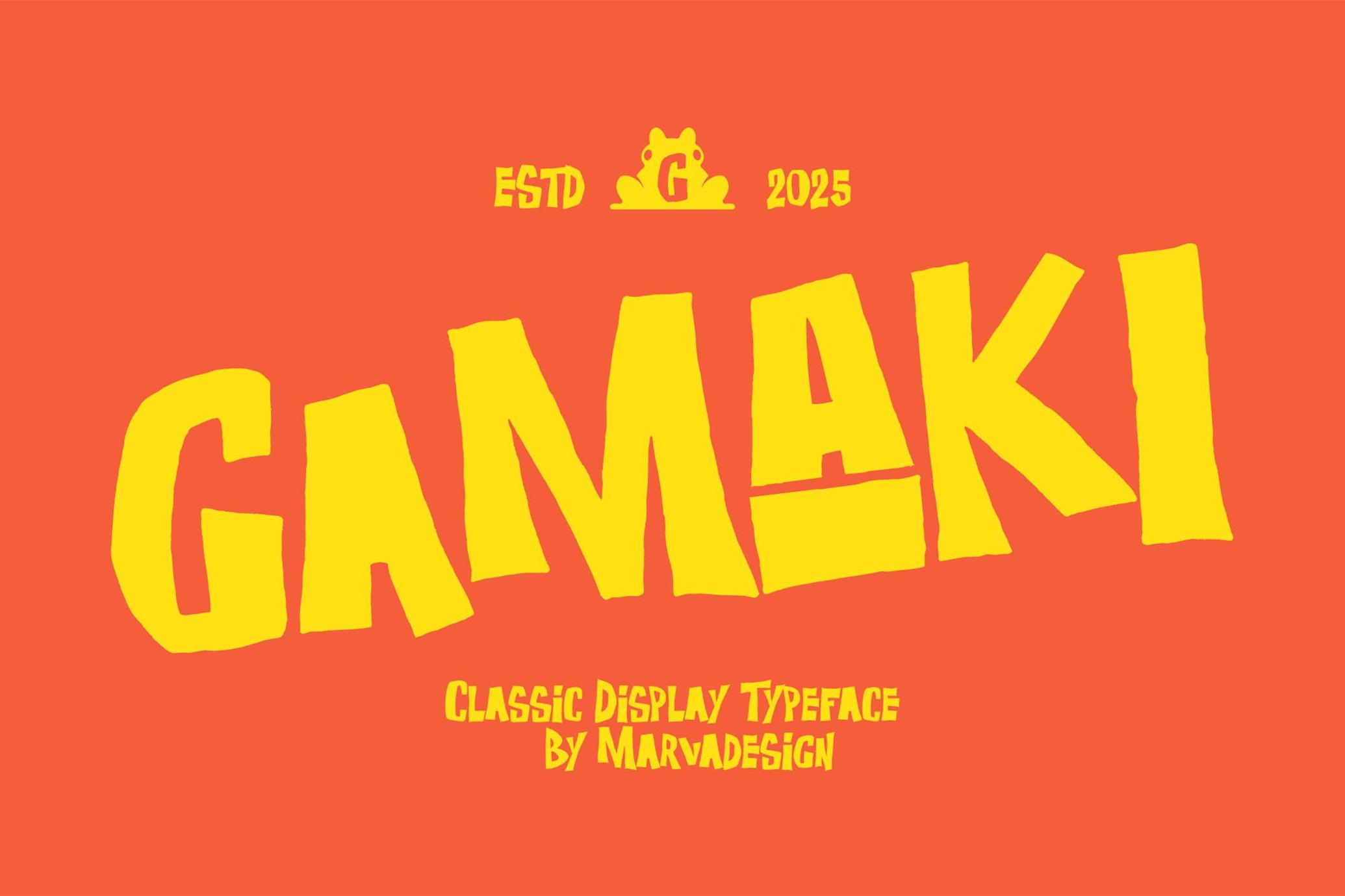 Gamaki — Classic Playful Font