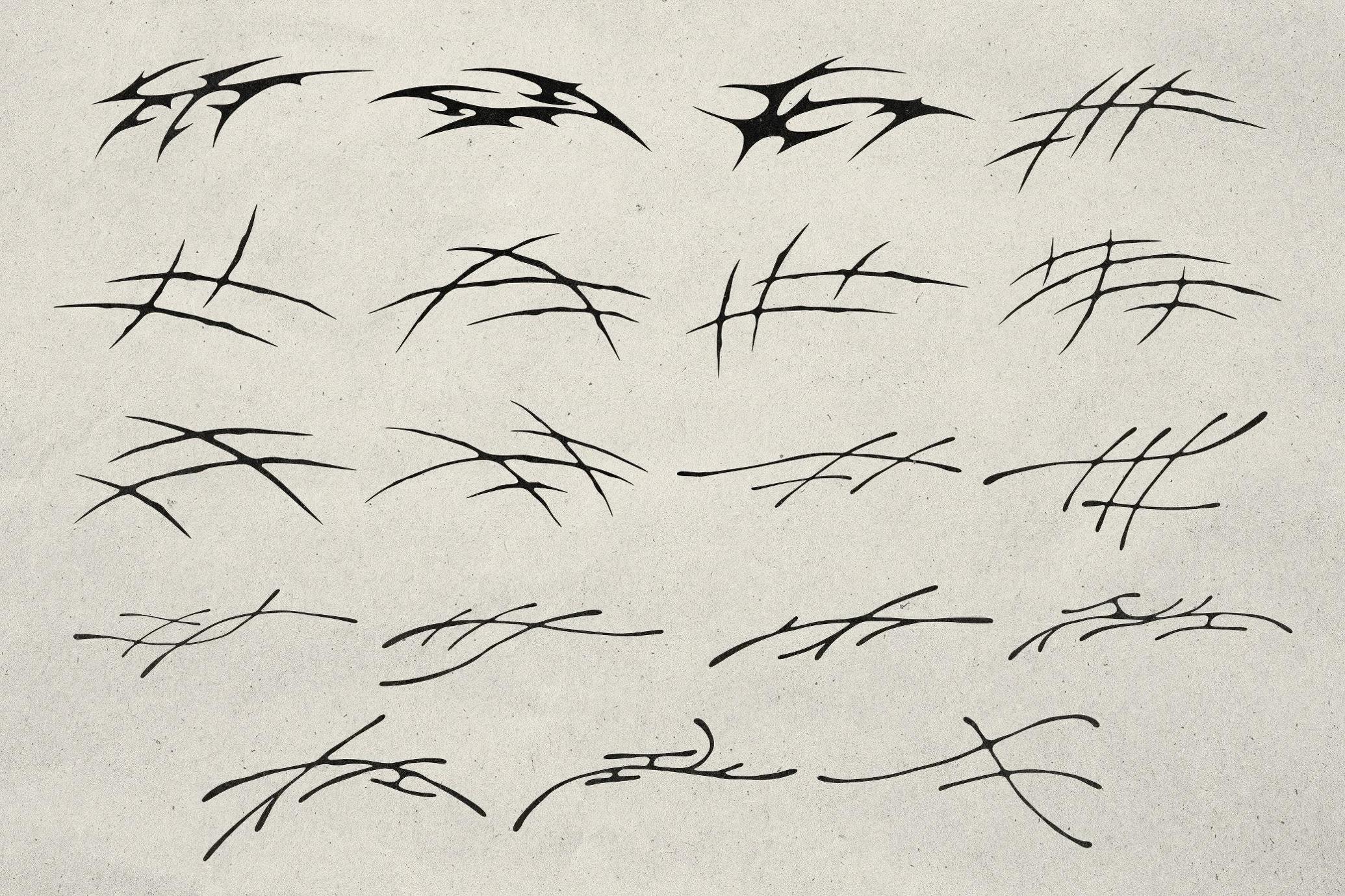 Modern Tribal Vector Shapes