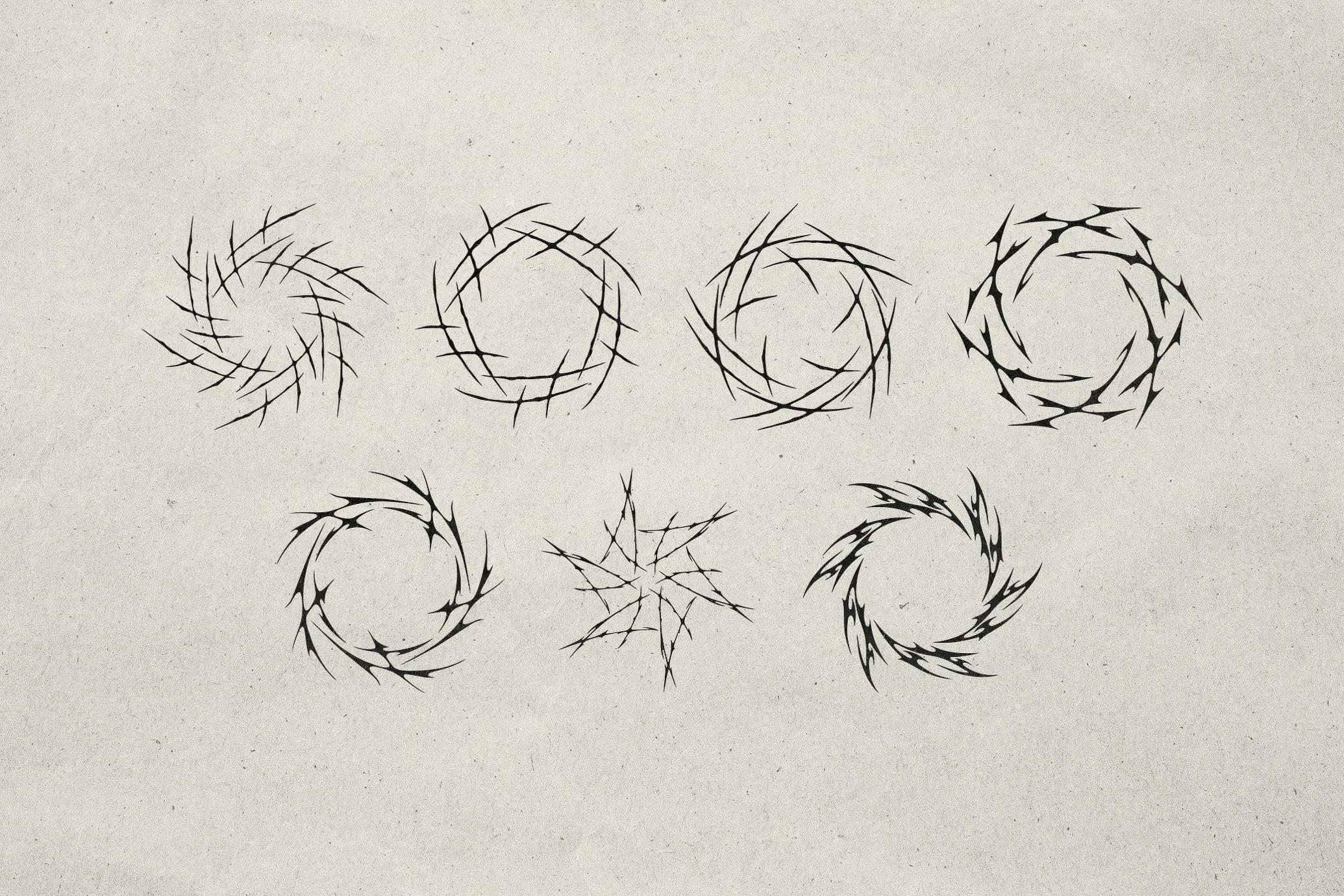 Modern Tribal Vector Shapes