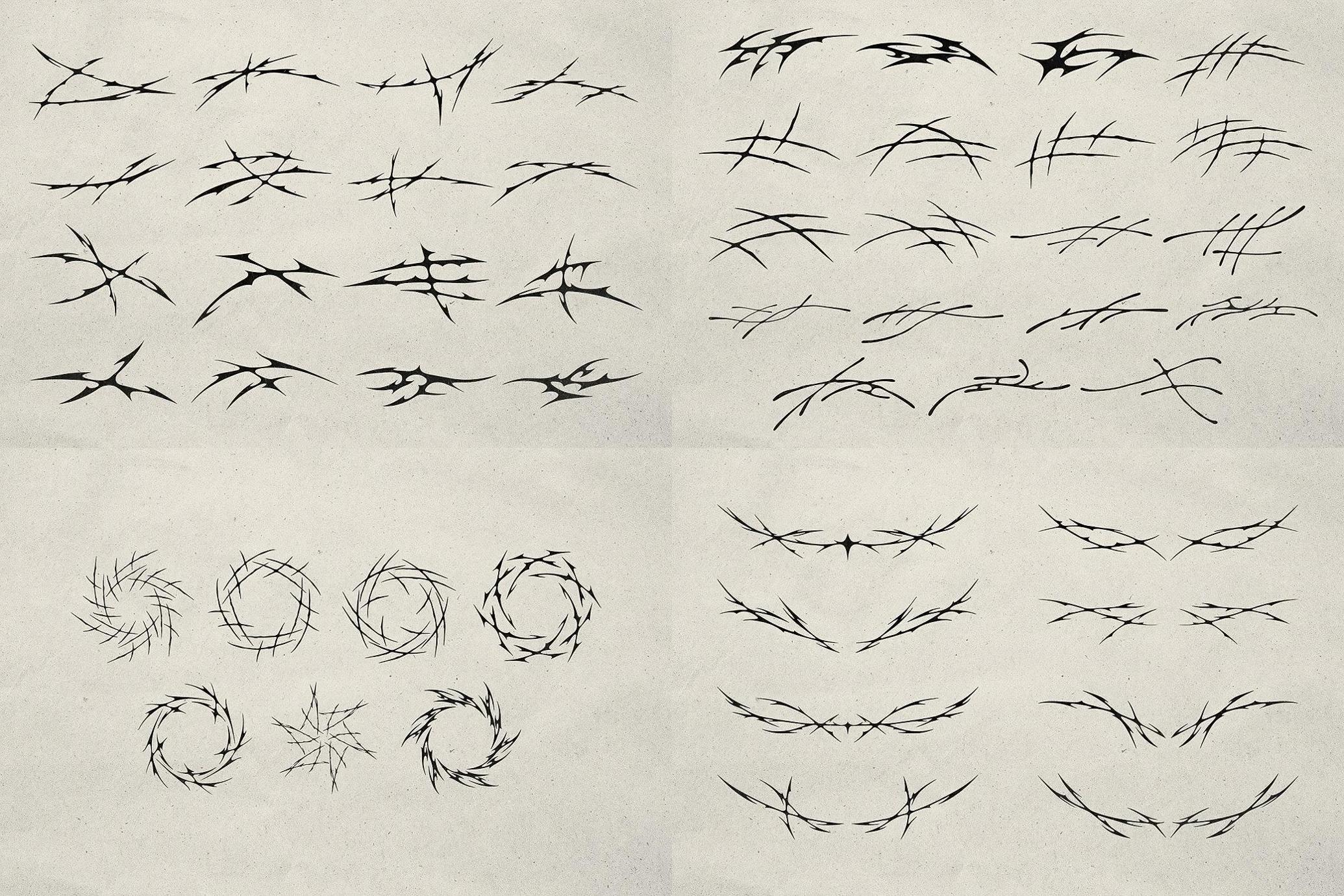 Modern Tribal Vector Shapes