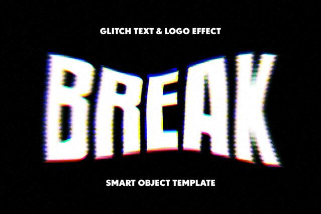Glitch Text & Logo Effect