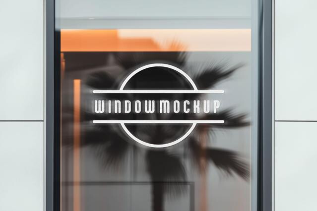 Window Sign Mockup