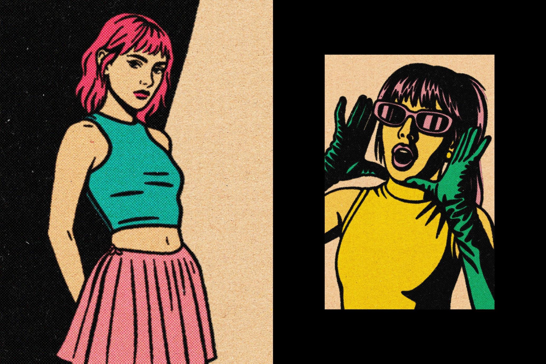 Cardboard Halftone Printer Effect