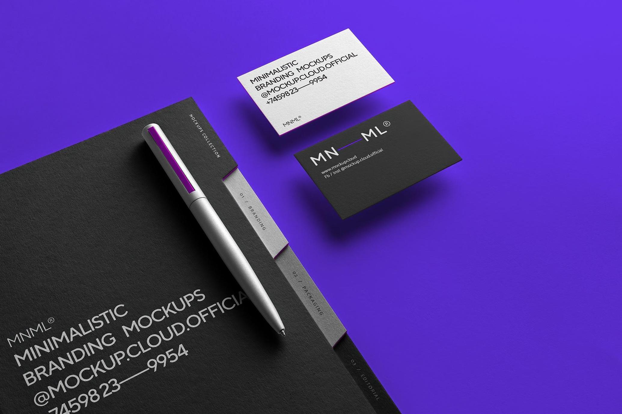 MNML Branded Folder Stationery Scene
