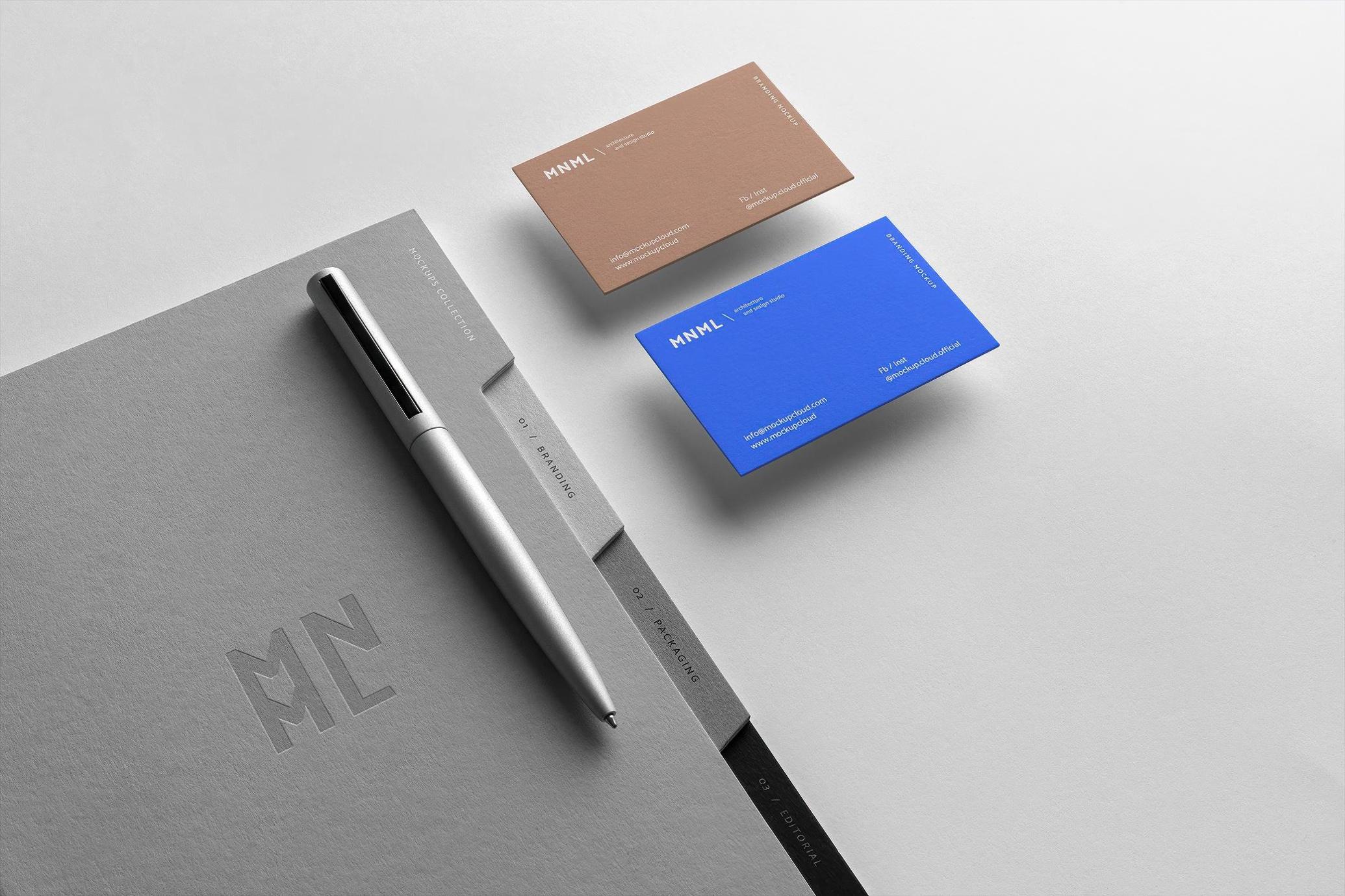 MNML Branded Folder Stationery Scene