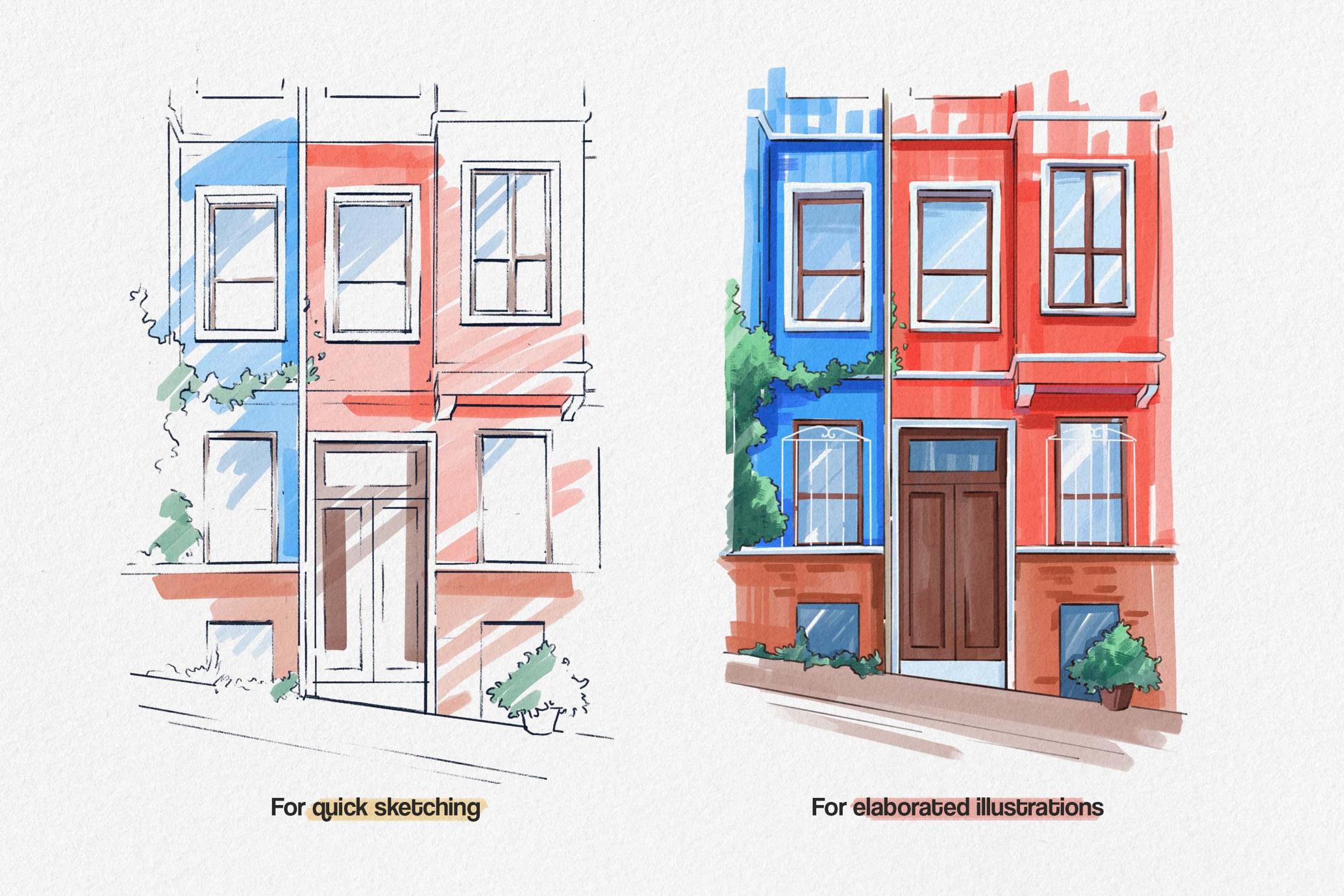 Streamline Markers - Photoshop Brushes