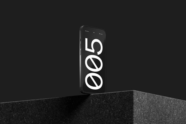 Dark Minimal iPhone Mockup