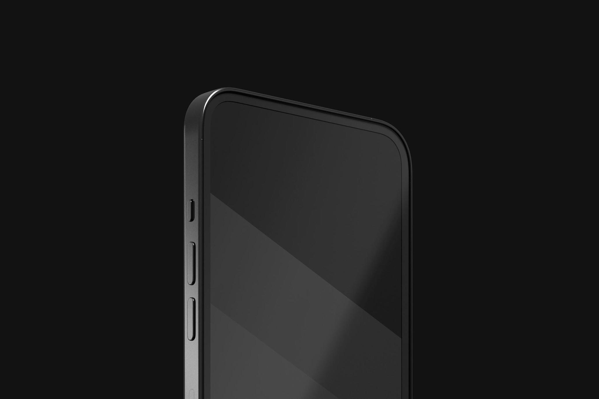 Dark Minimal iPhone Mockup