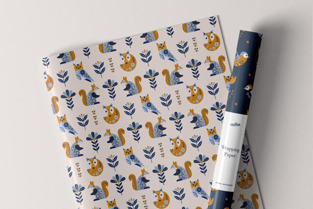 Wrapping Paper Mockup
