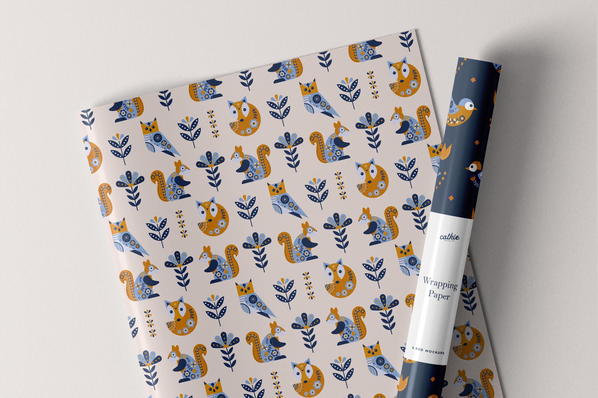 Wrapping Paper Mockup