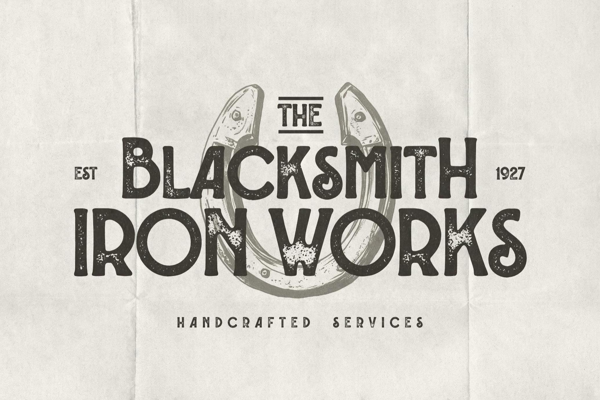 Shermans Vintage Letterpress Font