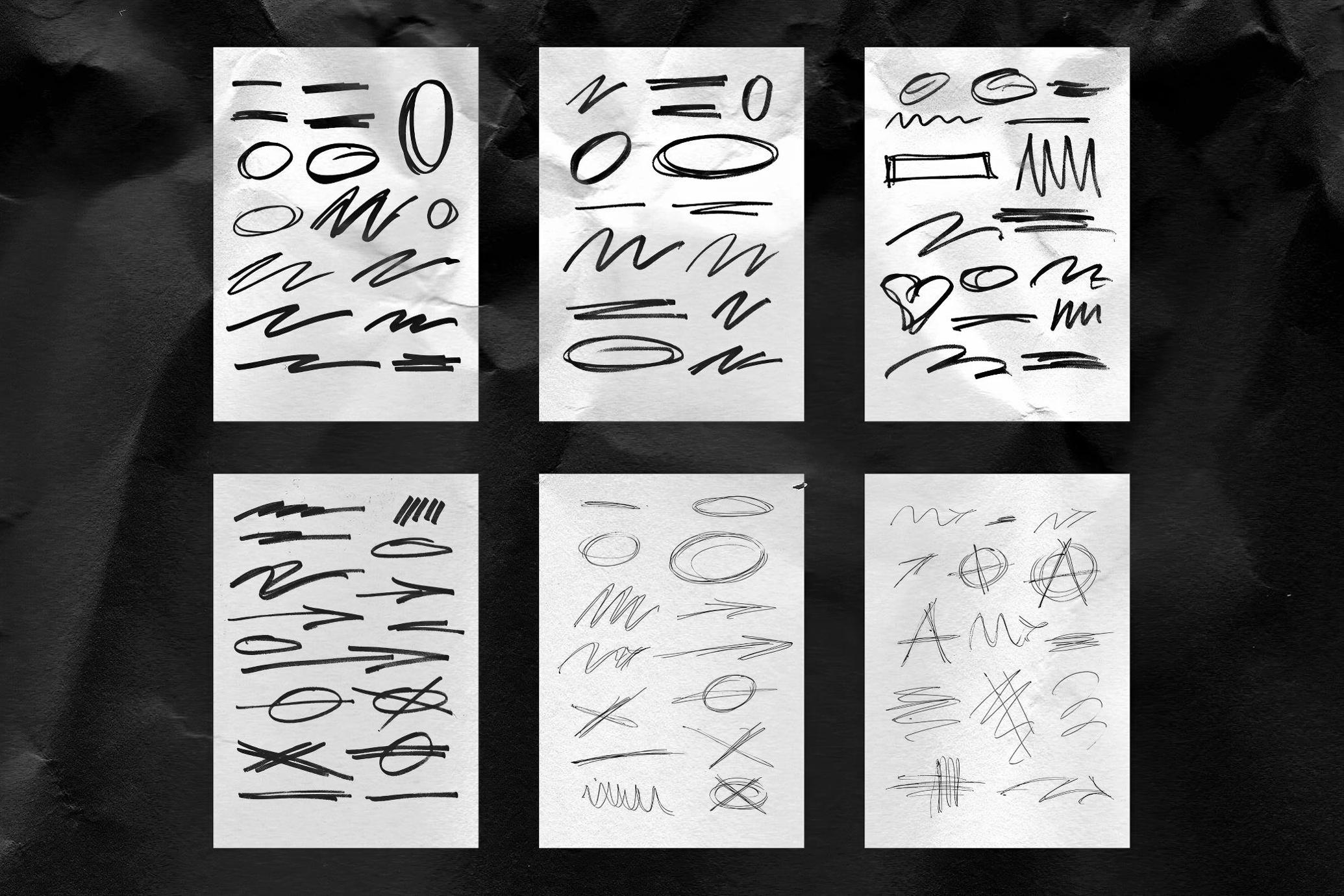 Scribble v.3221 - 90 png Scribble