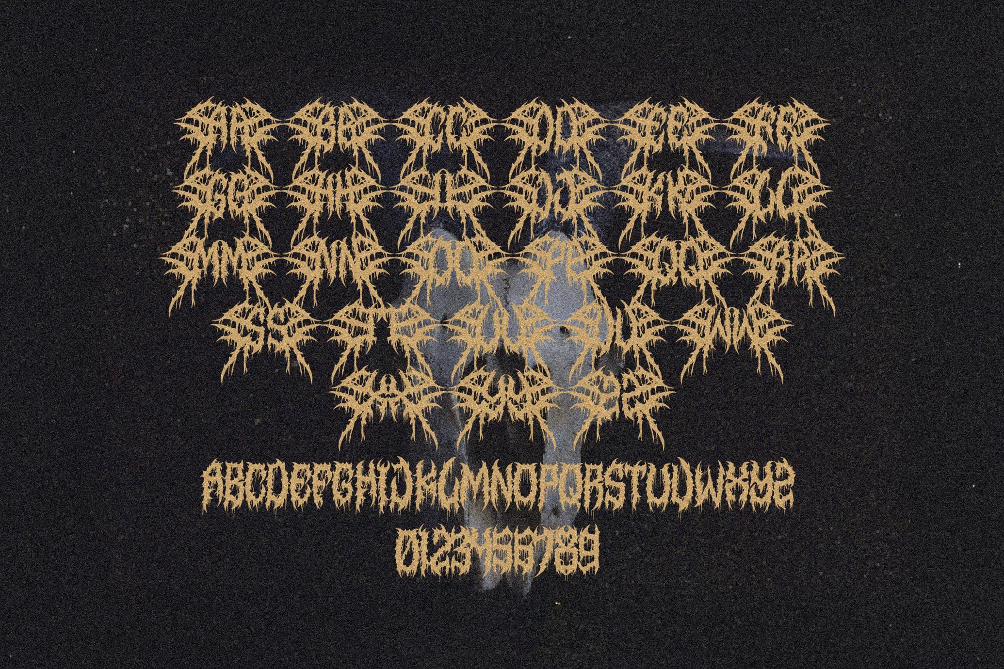 Morven — Death Metal Font