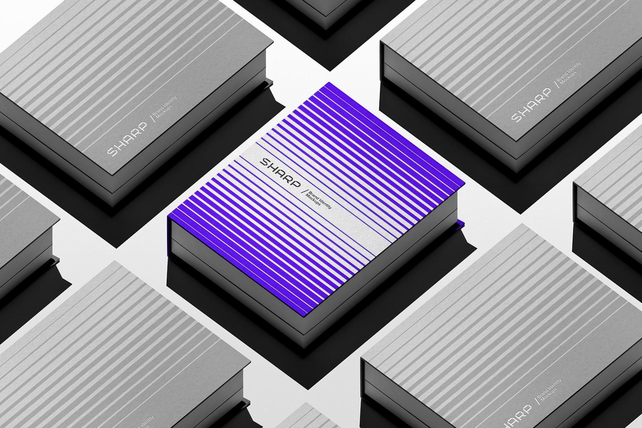 Perspective View Books Mockup