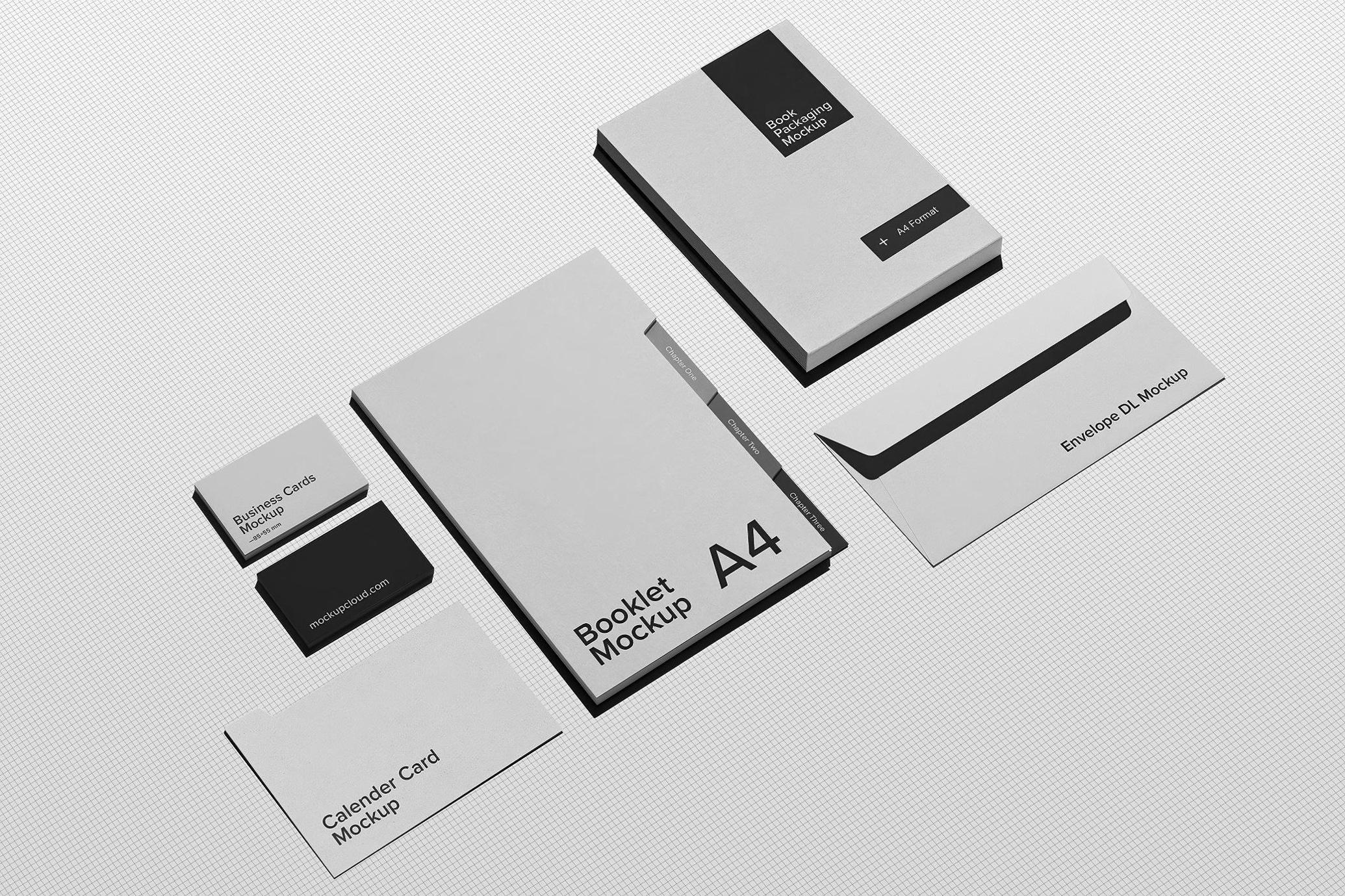 Office Supplies Mockup Scene