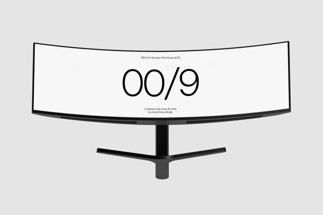Wide Screen Mockup