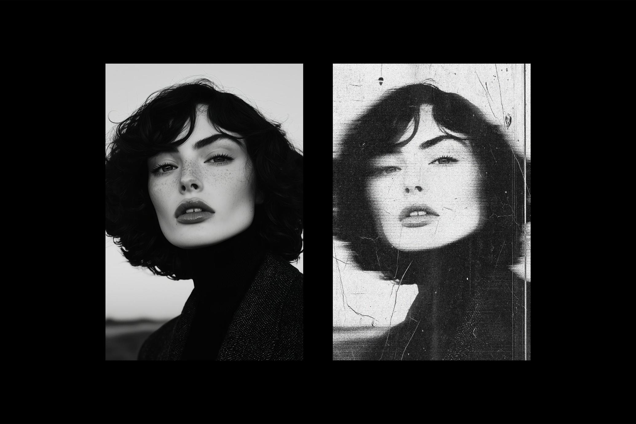 Bad Smudged Scan Photo Effect