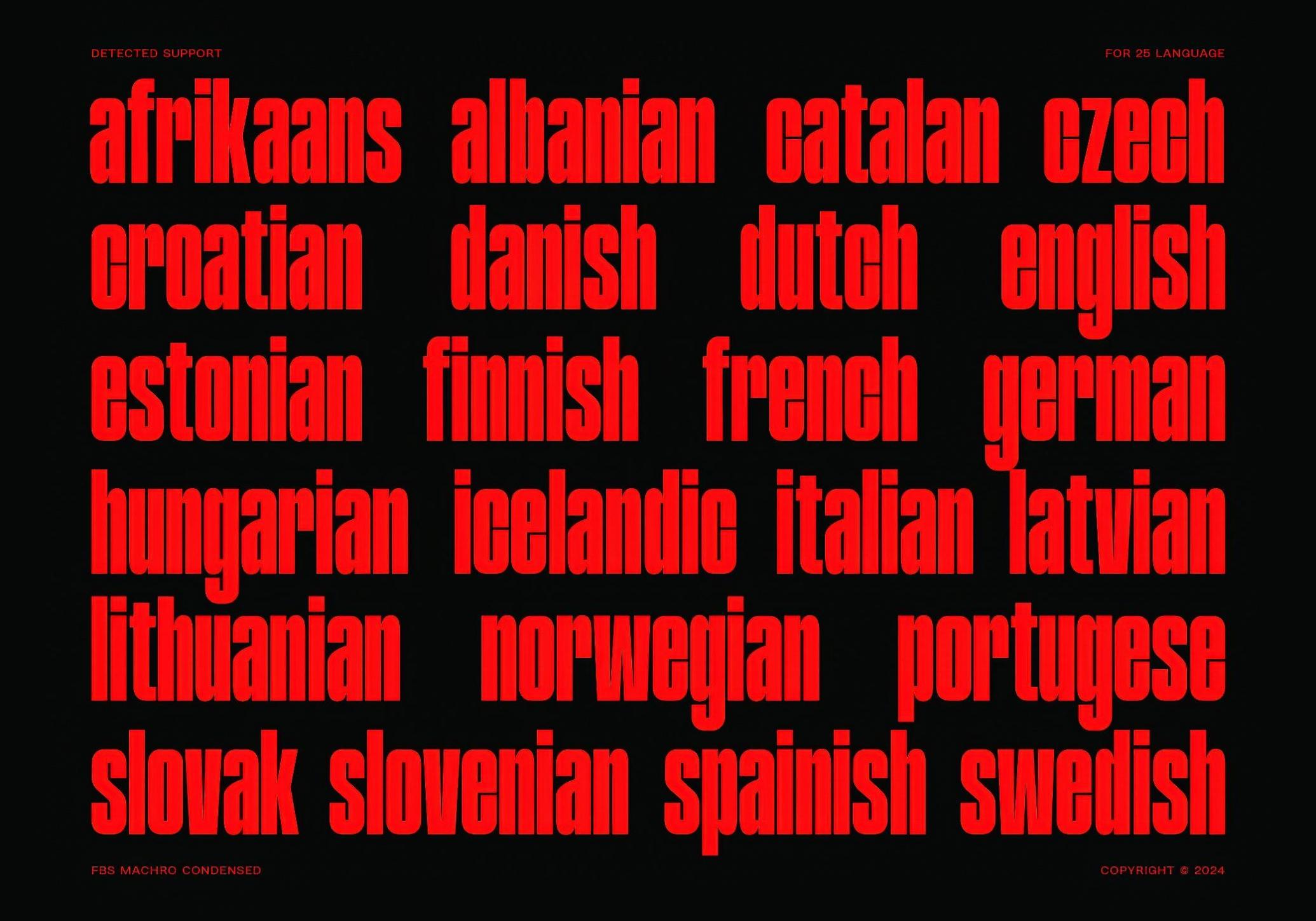 FBS Machro Font