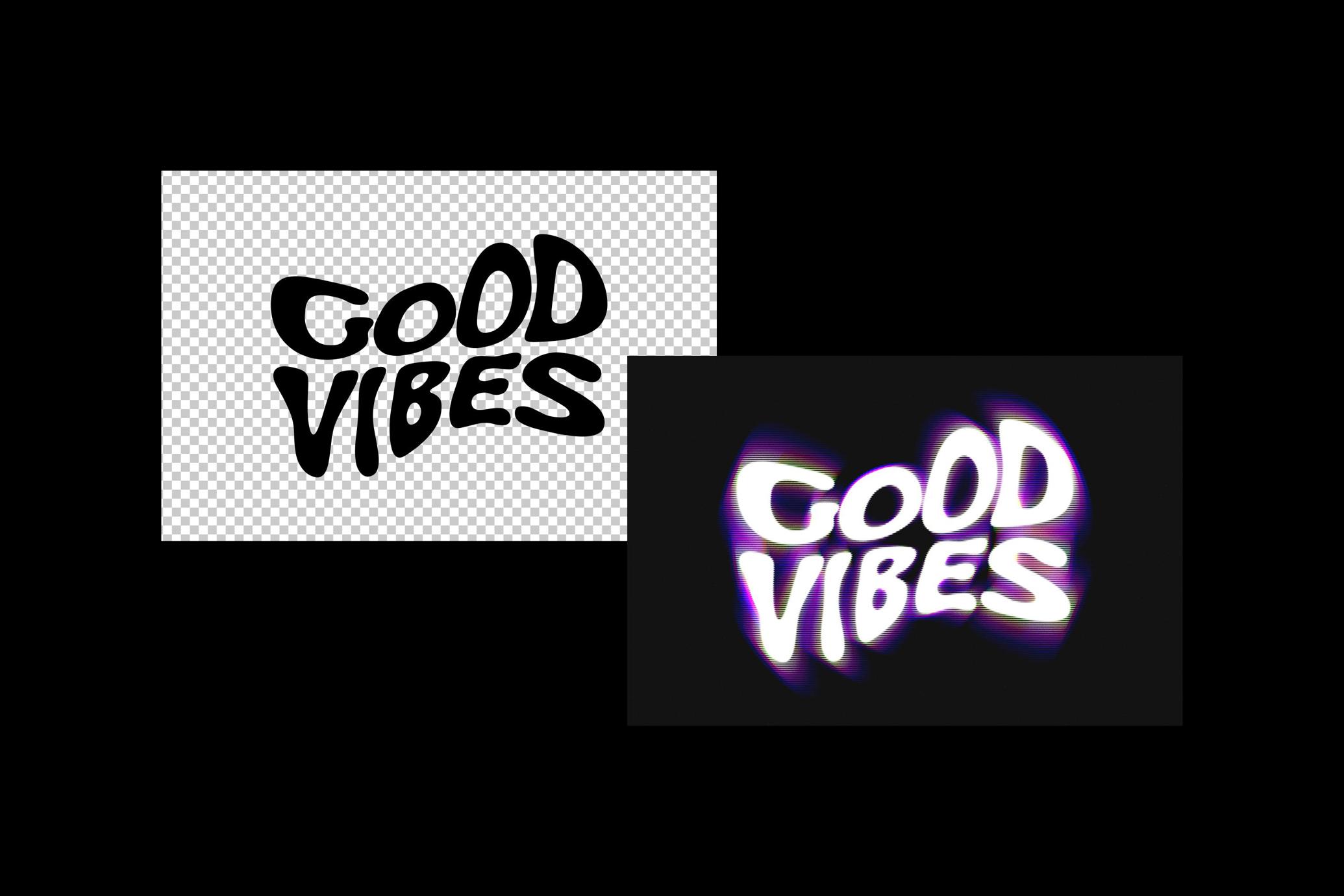 Radial Glitch Text & Logo Effect