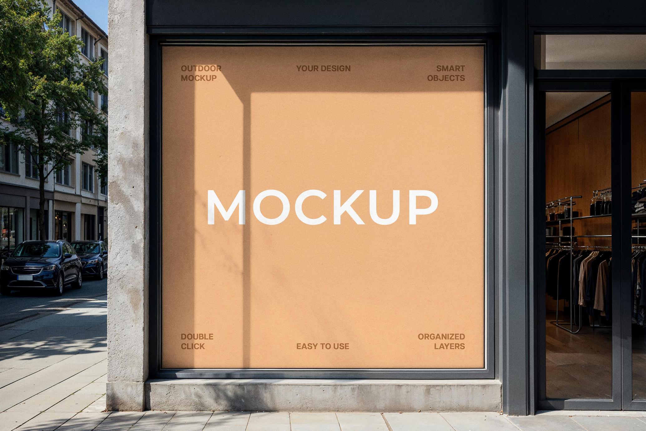 Square Storefront Banner Mockup