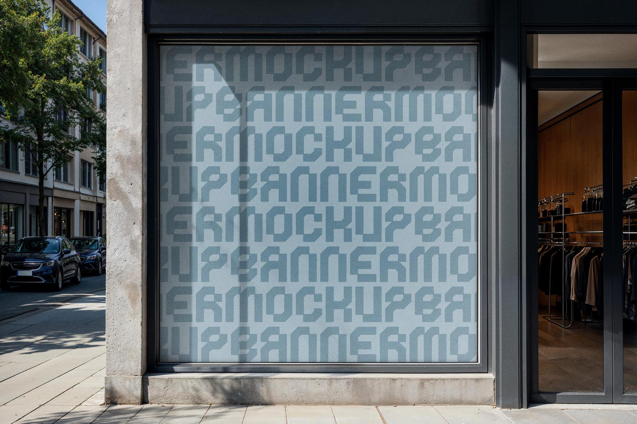 Square Storefront Banner Mockup