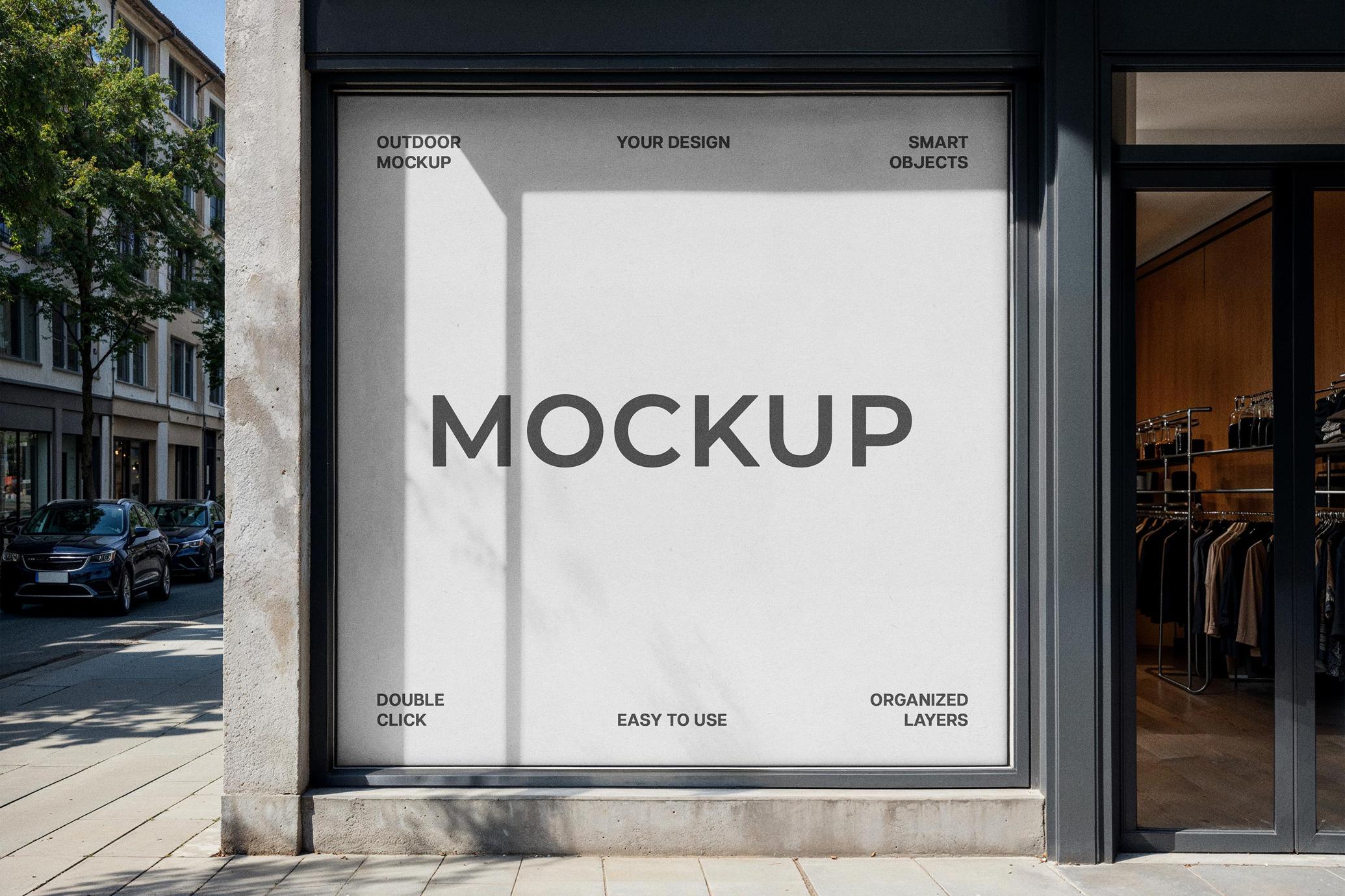 Square Storefront Banner Mockup