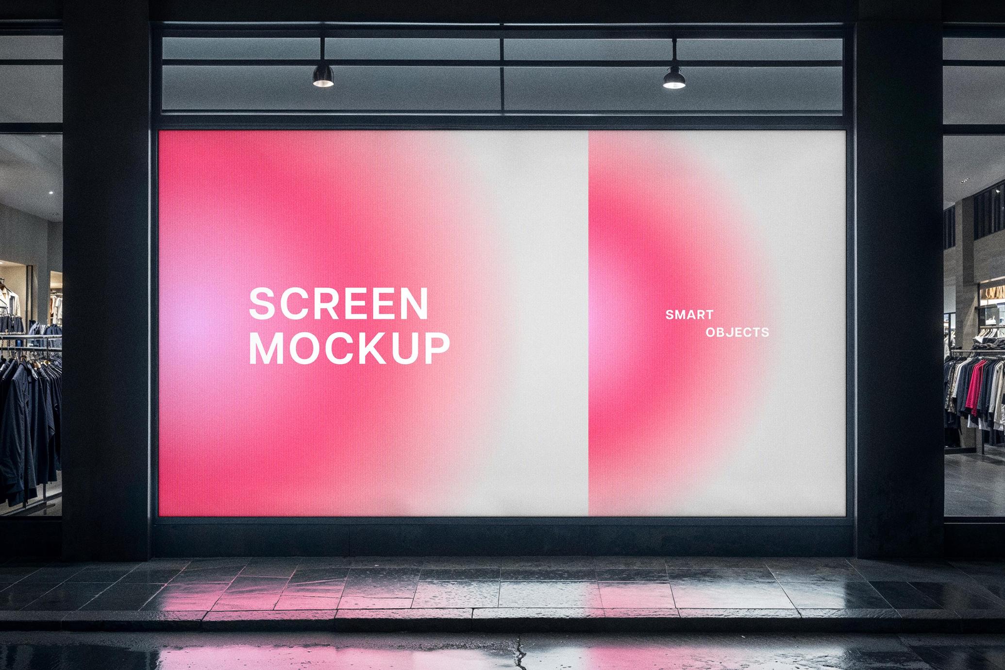 Storefront Screen Mockup