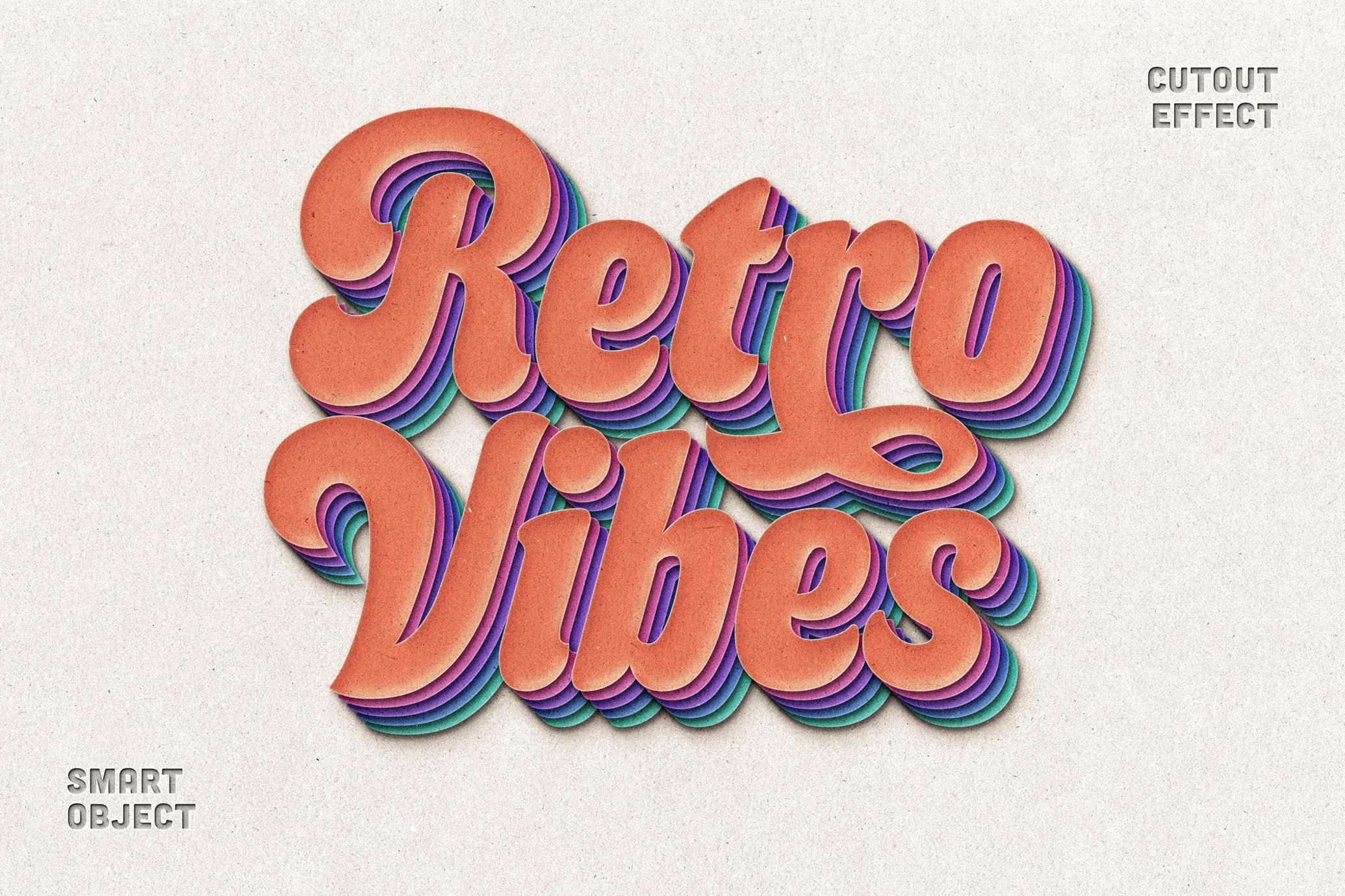 Cut Out Paper Text & Logo Effect