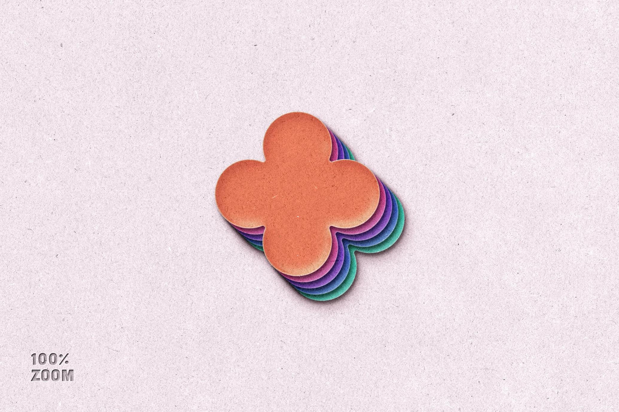 Cut Out Paper Text & Logo Effect
