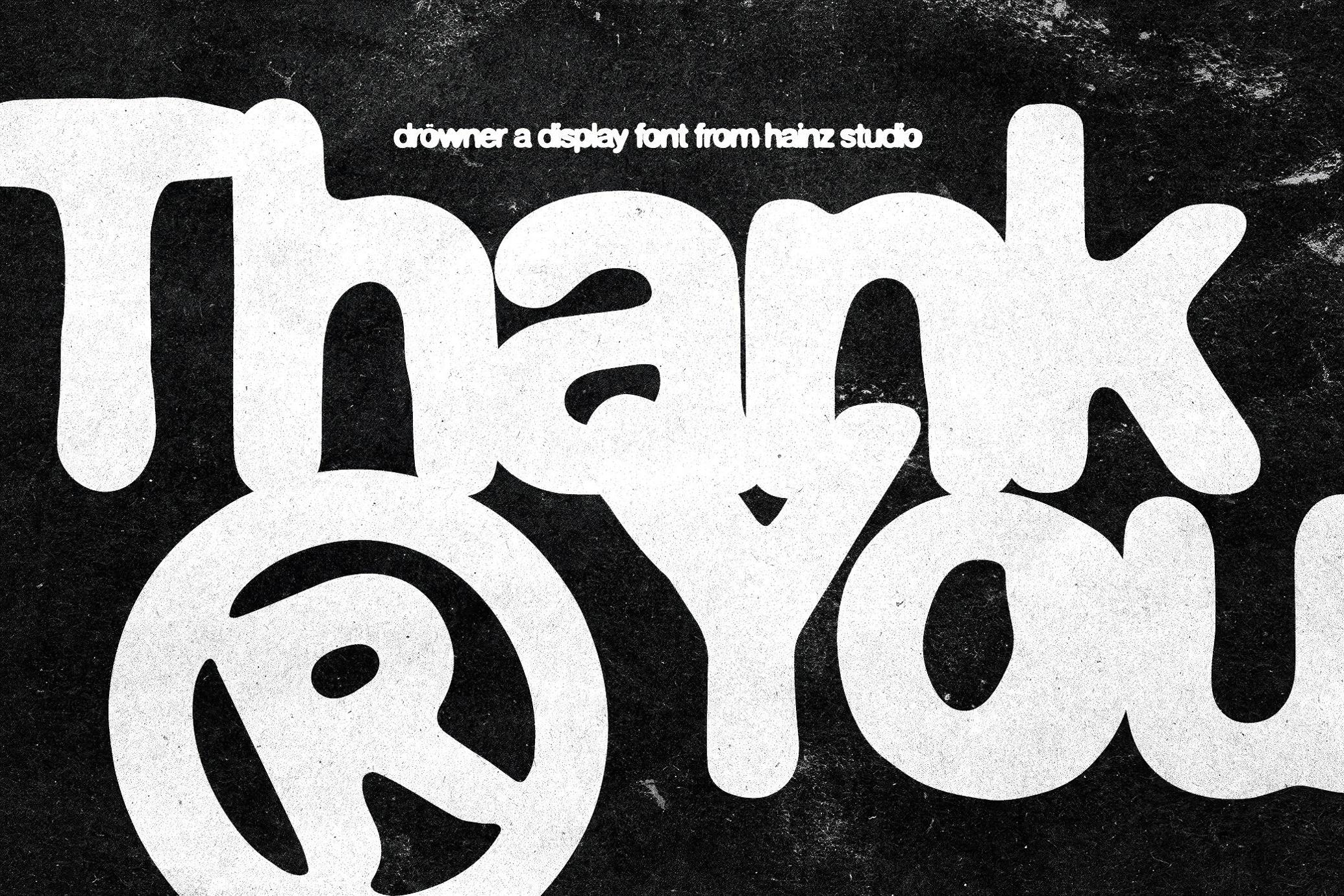 Drowner Display Font