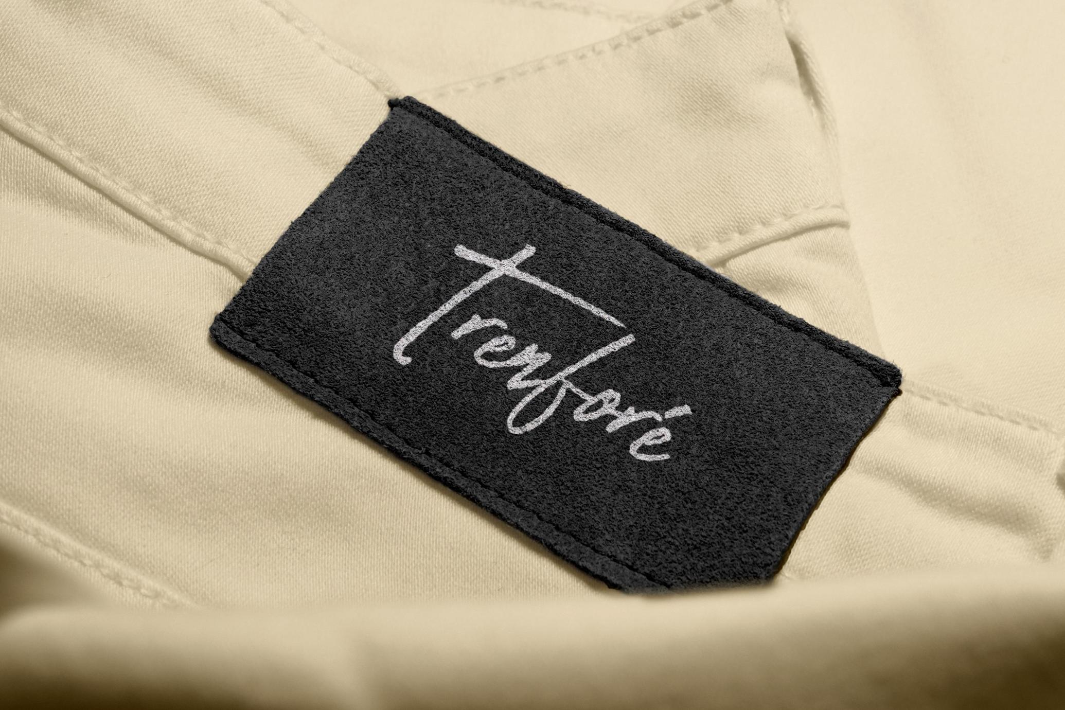 White Jeans Label Tag Mockup