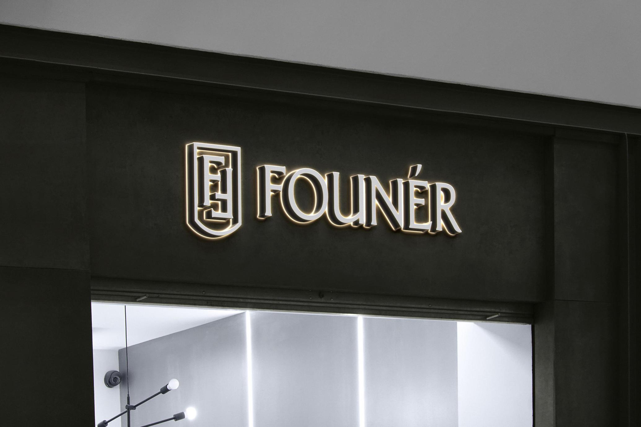Storefront Sign Logo Mockup