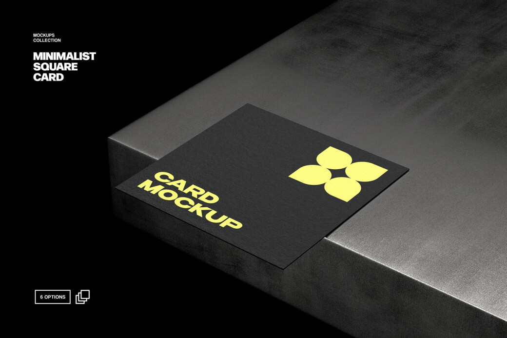 Square Card Mockup