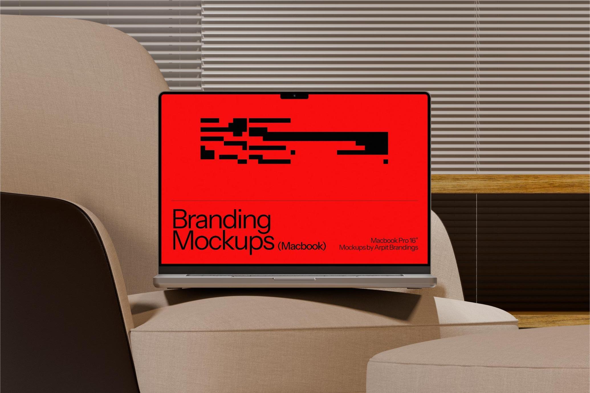 Office MacBook Pro Mockup