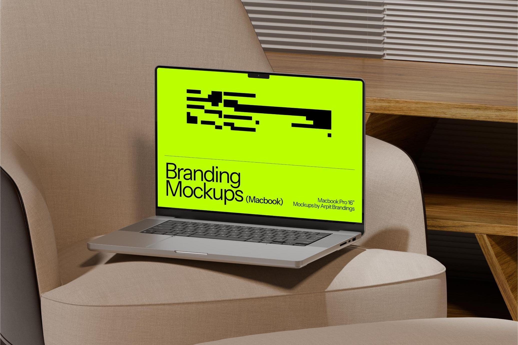 Office MacBook Pro Mockup