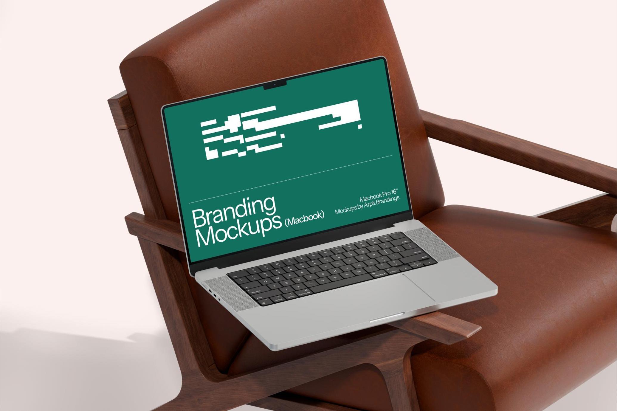 Leather Chair MacBook Pro Mockup