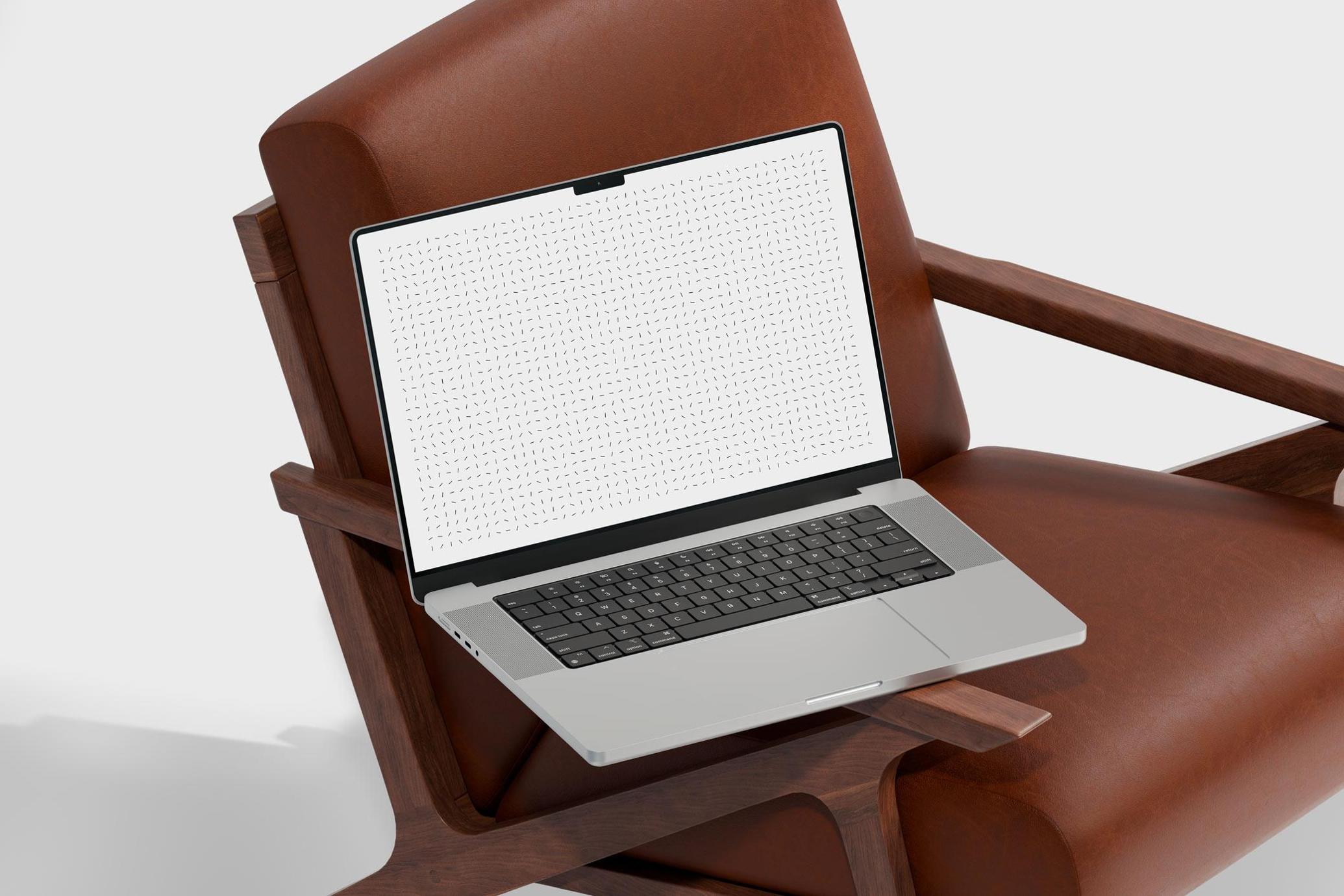 Leather Chair MacBook Pro Mockup
