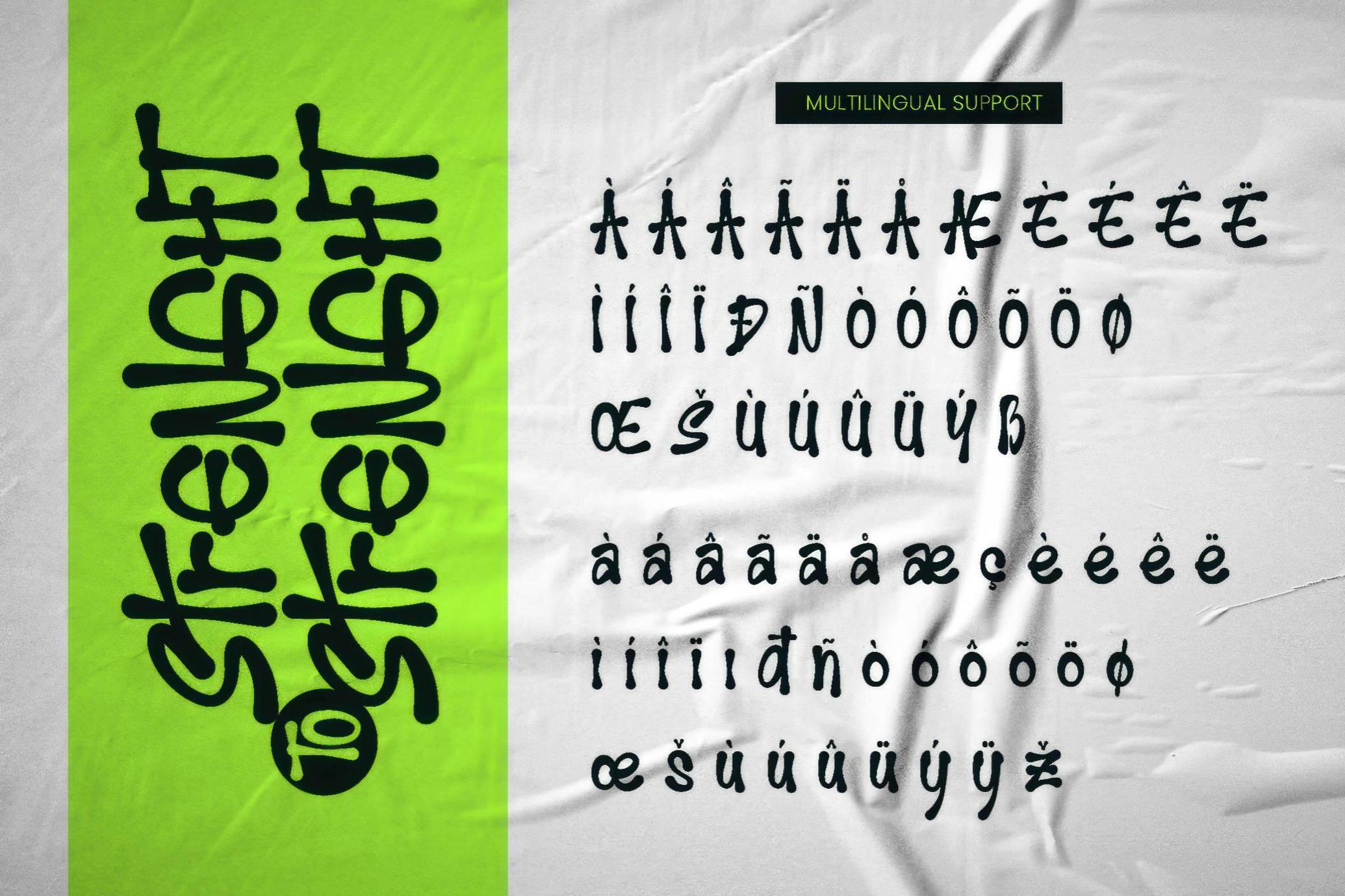 Strenght to Strenght | Hand Scratch Font
